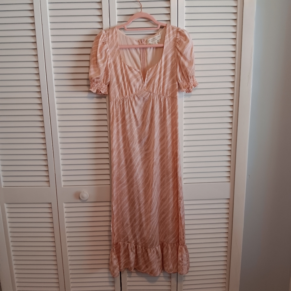 Saltwater Luxe pink zebra print dress XS